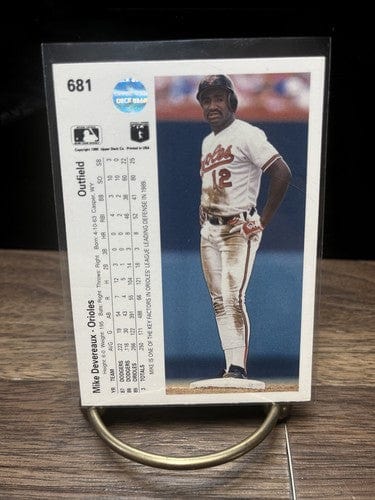 Cheap Sneaks Footwear/Sports Cards Baseball Card Mike Devereaux 1990 Upper Deck   #681  Baltimore Orioles