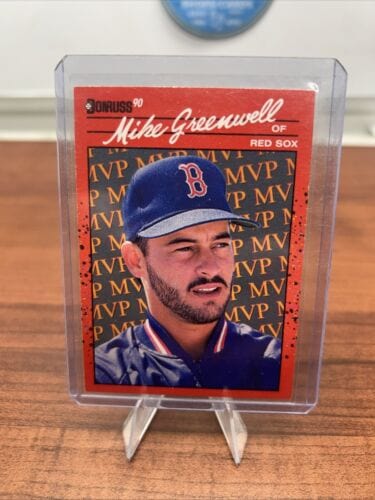Cheap Sneaks Footwear/Sports Cards Baseball Card Mike Greenwell 1990 Donruss MVP Baseball Card # BC-17 Boston Red Sox