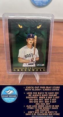 Cheap Sneaks Footwear/Sports Cards Baseball Card Mike Greenwell 1991 Fleer Pro-Visions #8 Boston Red Sox