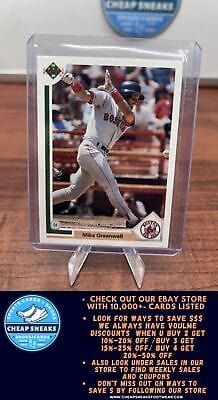 Cheap Sneaks Footwear/Sports Cards Baseball Card Mike Greenwell 1991 Upper Deck #165b Boston Red Sox