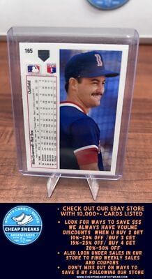 Cheap Sneaks Footwear/Sports Cards Baseball Card Mike Greenwell 1991 Upper Deck #165b Boston Red Sox