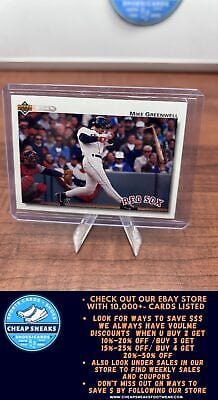 Cheap Sneaks Footwear/Sports Cards Baseball Card Mike Greenwell 1992 Upper Deck #275 Boston Red Sox