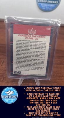 Cheap Sneaks Footwear/Sports Cards Baseball Card Mike Greenwell / Ellis Burks / Todd Benzinger 1988 Fleer #630 Boston R