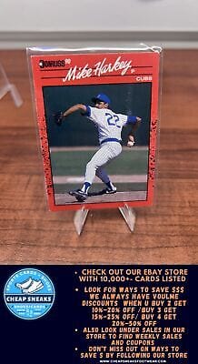 Cheap Sneaks Footwear/Sports Cards Baseball Card Mike Harkey 1990 Donruss #522b Chicago Cubs
