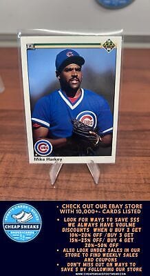 Cheap Sneaks Footwear/Sports Cards Baseball Card Mike Harkey 1990 Upper Deck #107b Chicago Cubs