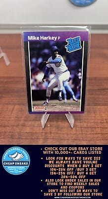 Cheap Sneaks Footwear/Sports Cards Baseball Card Mike Harkey (RC) 1989 Donruss #43 Chicago Cubs