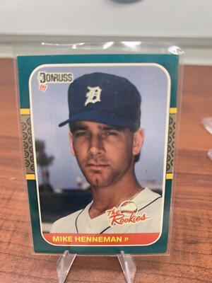 Cheap Sneaks Footwear/Sports Cards Baseball Card Mike Henneman 1987 Donruss The Rookies #32 Detroit Tigers