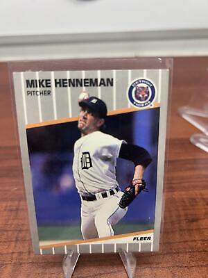 Cheap Sneaks Footwear/Sports Cards Baseball Card Mike Henneman 1989 Fleer #134 Detroit Tigers