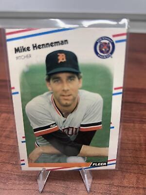 Cheap Sneaks Footwear/Sports Cards Baseball Card Mike Henneman RC 1988 Fleer #57 Detroit Tigers