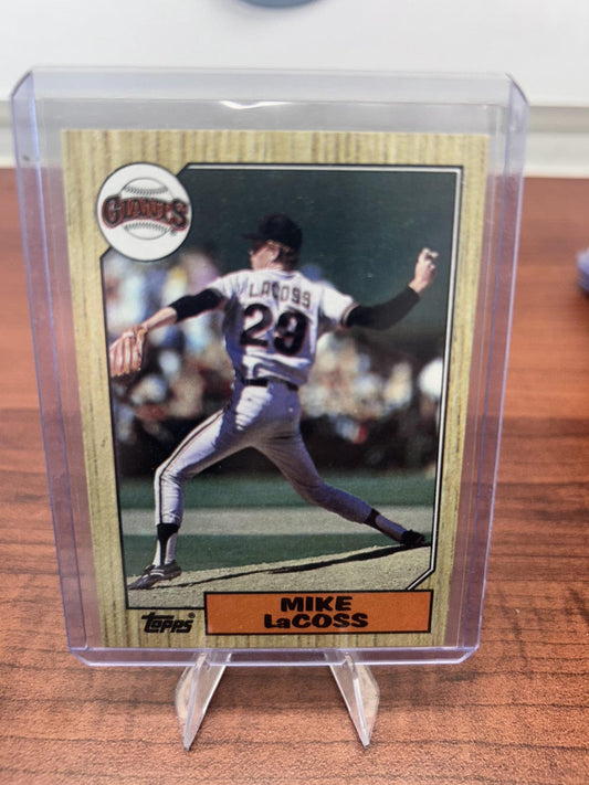 Cheap Sneaks Footwear/Sports Cards Baseball Card Mike LaCoss 1987 Topps #151 San Francisco Giants