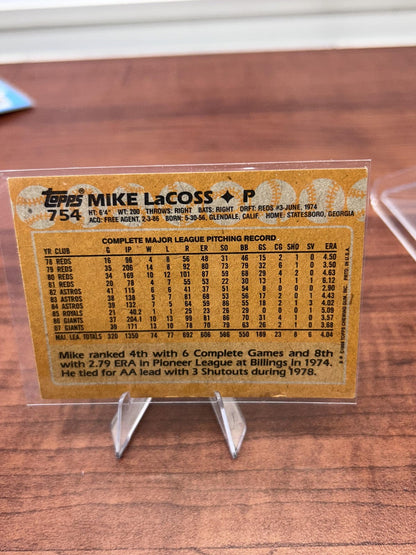 Cheap Sneaks Footwear/Sports Cards Baseball Card Mike LaCoss 1988 Topps #754 San Francisco Giants