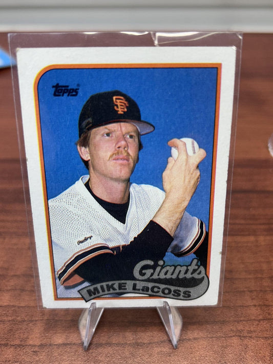 Cheap Sneaks Footwear/Sports Cards Baseball Card Mike LaCoss 1989 Topps #417 San Francisco Giants