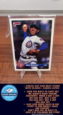 Cheap Sneaks Footwear/Sports Cards Baseball Card Mike Morgan 1993 Donruss #394 Chicago Cubs