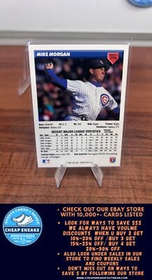Cheap Sneaks Footwear/Sports Cards Baseball Card Mike Morgan 1993 Donruss #394 Chicago Cubs