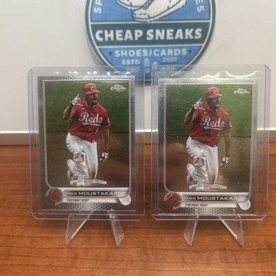 Cheap Sneaks Footwear/Sports Cards Baseball Card Mike Moustakas 2022 Topps Chrome Cincinnati Reds Baseball Card #56