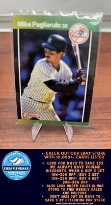 Cheap Sneaks Footwear/Sports Cards Baseball Card Mike Pagliarulo 1989 Donruss #127 New York Yankees