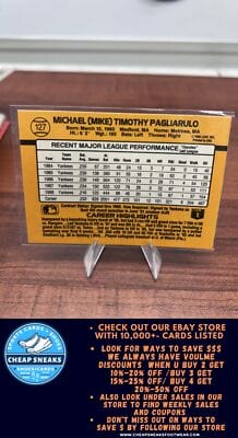 Cheap Sneaks Footwear/Sports Cards Baseball Card Mike Pagliarulo 1989 Donruss #127 New York Yankees