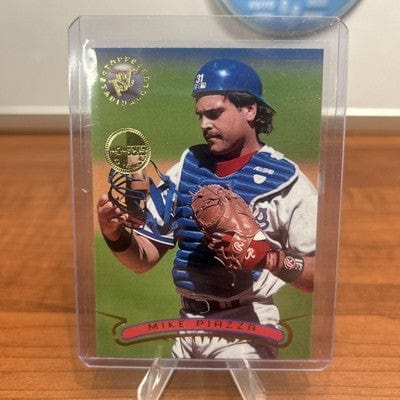 Cheap Sneaks Footwear/Sports Cards Baseball Card Mike Piazza 1996 Topps Stadium Club #442 Members Only Dodgers