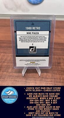 Cheap Sneaks Footwear/Sports Cards Baseball Card Mike Piazza 2022 Donruss #262 New York Mets