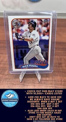 Cheap Sneaks Footwear/Sports Cards Baseball Card Mike Piazza 2024 Topps 1989 Topps Baseball 35th Anniversary #89B2-43 M