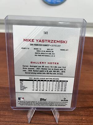 Cheap Sneaks Footwear/Sports Cards Baseball Card Mike Yastrzemski 2022 Topps Gallery Baseball Card #141 San Francisco G