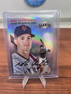 Cheap Sneaks Footwear/Sports Cards Baseball Card Mike Yastrzemski 2023 Topps Chrome Platinum Anniversary Silver Refract