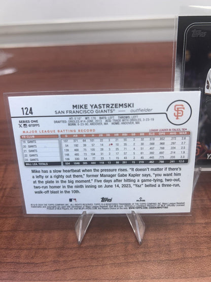 Cheap Sneaks Footwear/Sports Cards Baseball Card Mike Yastrzemski 2024 Topps #124 San Francisco Giants