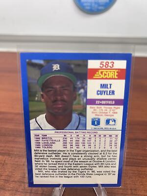 Cheap Sneaks Footwear/Sports Cards Baseball Card Milt Cuyler RC 1990 Score #583b Detroit Tigers