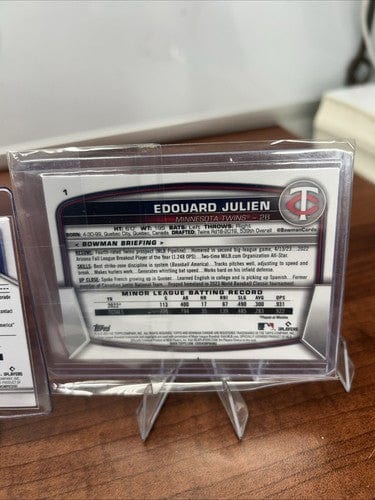 Cheap Sneaks Footwear/Sports Cards Baseball Card Minnesota Twins 2023/24 Bowman Chrome Lot (6) Castro,Acuna, Silva, Jen