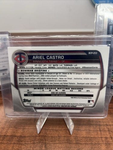 Cheap Sneaks Footwear/Sports Cards Baseball Card Minnesota Twins 2023/24 Bowman Chrome Lot (6) Castro,Acuna, Silva, Jen