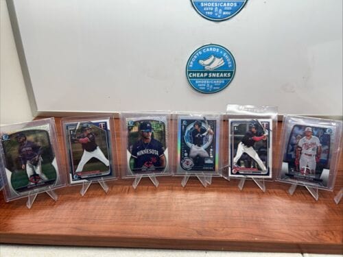 Cheap Sneaks Footwear/Sports Cards Baseball Card Minnesota Twins 2023/24 Bowman Chrome Lot (6) Castro,Acuna, Silva, Jen