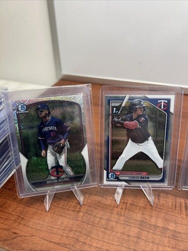 Cheap Sneaks Footwear/Sports Cards Baseball Card Minnesota Twins 2023/24 Bowman Chrome Lot (6) Castro,Acuna, Silva, Jen