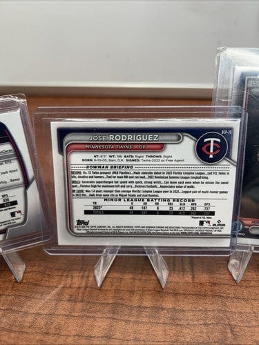Cheap Sneaks Footwear/Sports Cards Baseball Card Minnesota Twins 2023/24 Bowman Chrome Lot (7)Lee,Jenkins,Acuna, Merced
