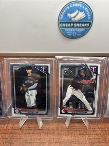 Cheap Sneaks Footwear/Sports Cards Baseball Card Minnesota Twins 2023/24 Bowman Chrome Lot (7)Lee,Jenkins,Acuna, Merced
