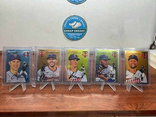 Cheap Sneaks Footwear/Sports Cards Baseball Card Minnesota Twins 2023 Topps Platinum Anniversary Lewis, Mauer, Correa,