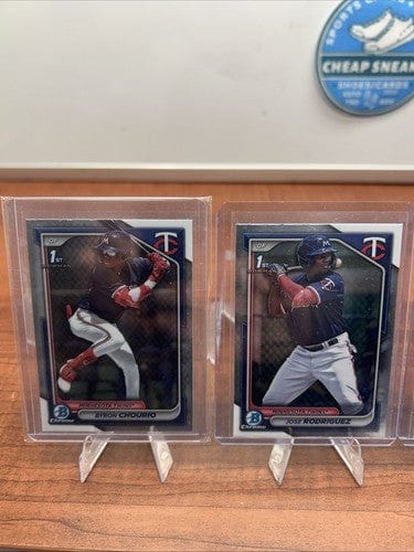 Cheap Sneaks Footwear/Sports Cards Baseball Card Minnesota Twins 2024 Bowman Chrome 1st Bowman Byron Chourio, Silva, Ac