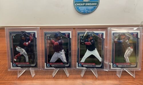 Cheap Sneaks Footwear/Sports Cards Baseball Card Minnesota Twins 2024 Bowman Chrome 1st Bowman Byron Chourio, Silva, Ac