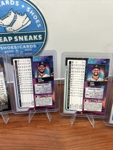 Cheap Sneaks Footwear/Sports Cards Baseball Card Minnesota Twins 2024 Topps Chrome Comic Lot(7) Button, Lewis, Lopez, F