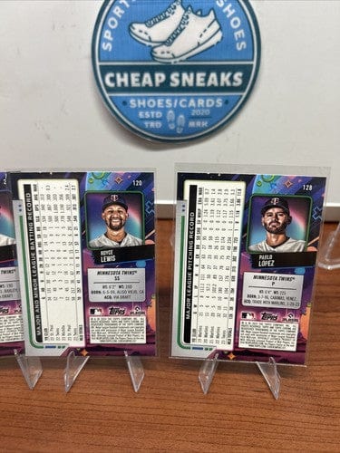 Cheap Sneaks Footwear/Sports Cards Baseball Card Minnesota Twins 2024 Topps Chrome Cosmic Lot (4) Lopez, Lewis, Burton,