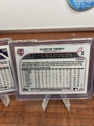 Cheap Sneaks Footwear/Sports Cards Baseball Card Minnesota Twins Lot 2022/23 Topps Chrome Byron Burton, Curtis Terry RC