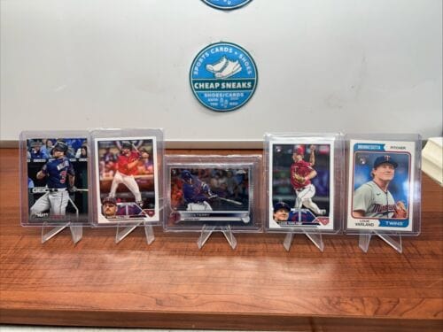 Cheap Sneaks Footwear/Sports Cards Baseball Card Minnesota Twins RC Lot Matt Wallner, Louie Varland 2023 Topps Series 2