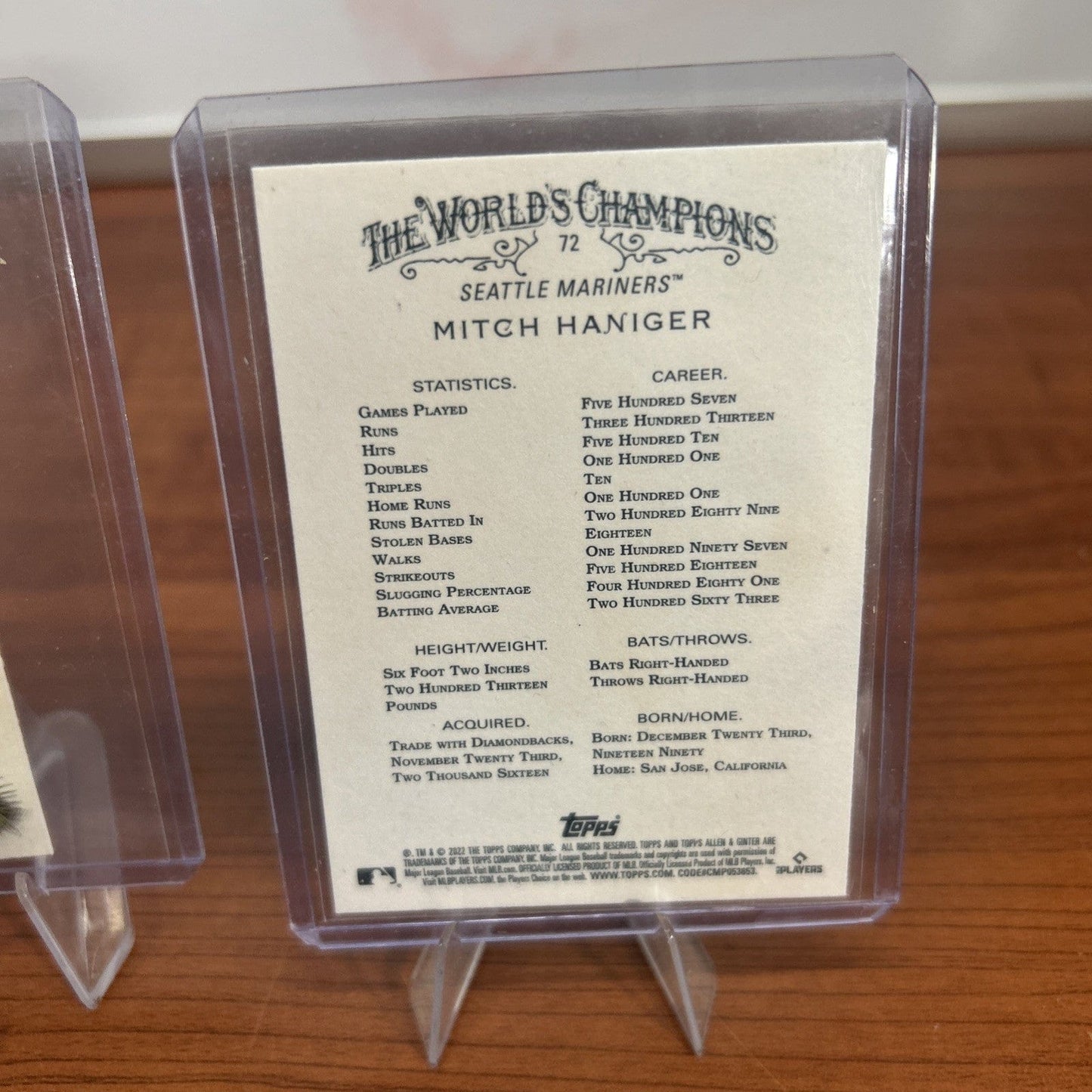 Cheap Sneaks Footwear/Sports Cards Baseball Card Mitch Haniger 2022 Allen & Ginter #72 , Mini #72, 22 Topps Chrome #92