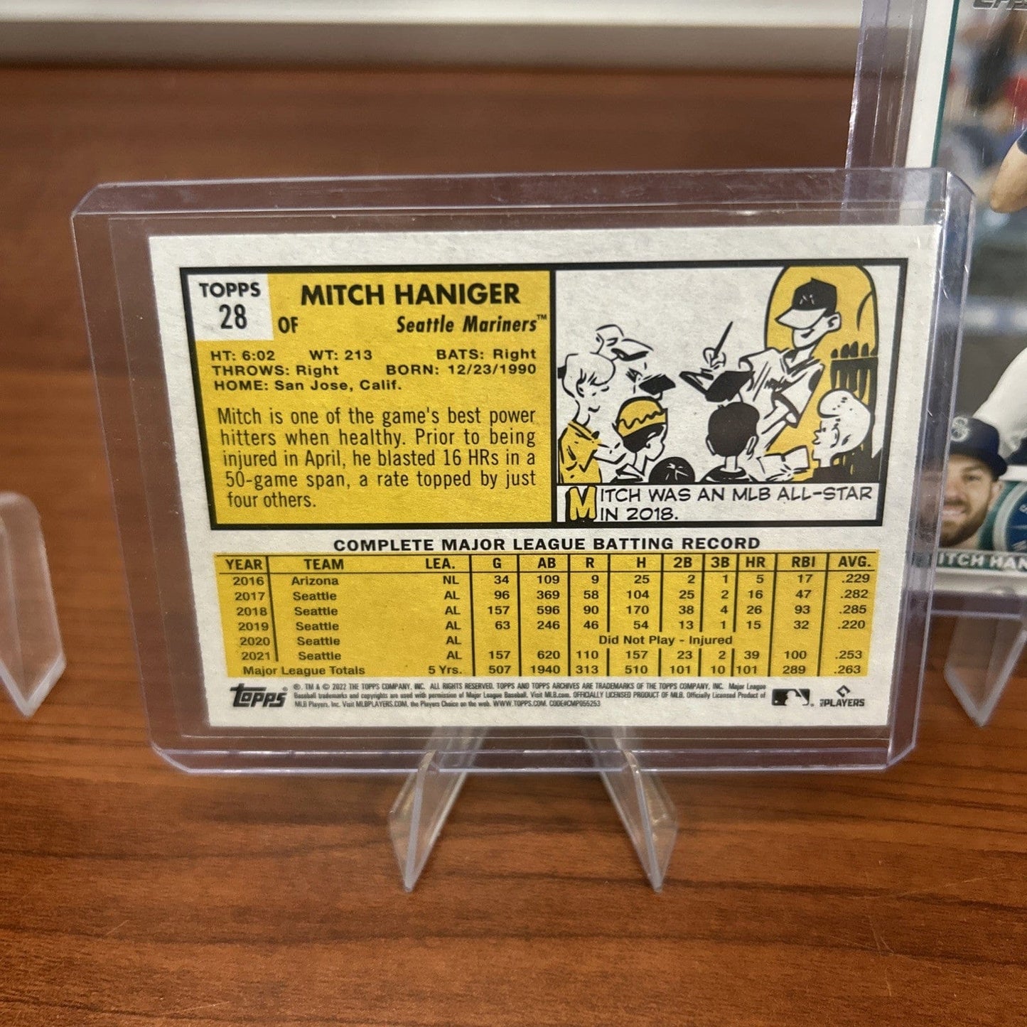 Cheap Sneaks Footwear/Sports Cards Baseball Card Mitch Haniger 2022 Topps Archives #28 Mariners + Bonus Card