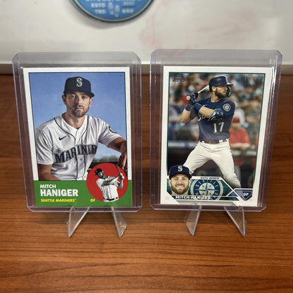 Cheap Sneaks Footwear/Sports Cards Baseball Card Mitch Haniger 2022 Topps Archives #28 Mariners + Bonus Card