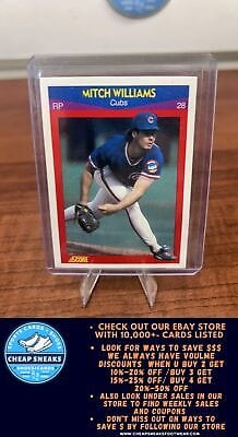 Cheap Sneaks Footwear/Sports Cards Baseball Card Mitch Williams 1990 Score 100 Superstars #93 Chicago Cubs