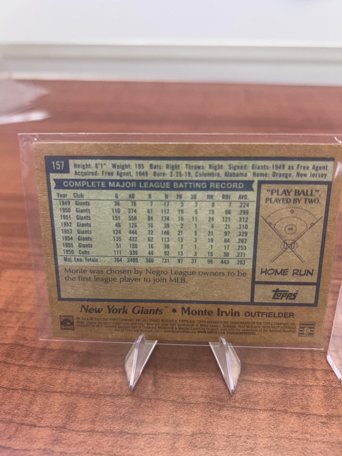 Cheap Sneaks Footwear/Sports Cards Baseball Card Monte Irvin 2022 Topps Archives #157 New York Giants