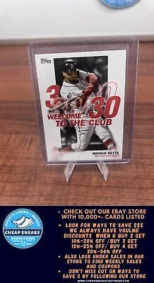 Cheap Sneaks Footwear/Sports Cards Baseball Card Mookie Betts 2023 Topps Welcome to the Club #WC-16 Boston Red Sox