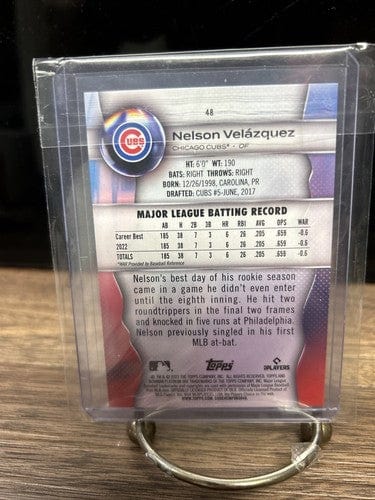 Cheap Sneaks Footwear/Sports Cards Baseball Card Nelson Velazquez 2023 Bowman Platinum Chicago Cubs Rookie Baseball Car