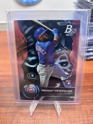 Cheap Sneaks Footwear/Sports Cards Baseball Card Nelson Velázquez RC 2023 Bowman Platinum #48 Chicago Cubs