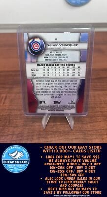 Cheap Sneaks Footwear/Sports Cards Baseball Card Nelson Velázquez (RC) 2023 Bowman Platinum #48 Chicago Cubs